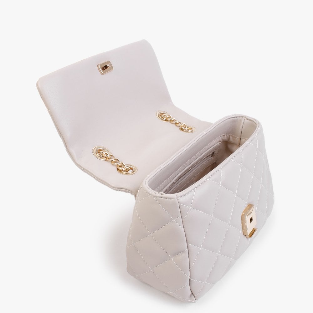 Ocarina Ecru Quilted Cross-Body Bag