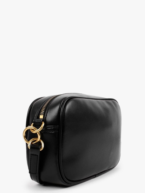Heart Pendant Black Cross-Body Bag