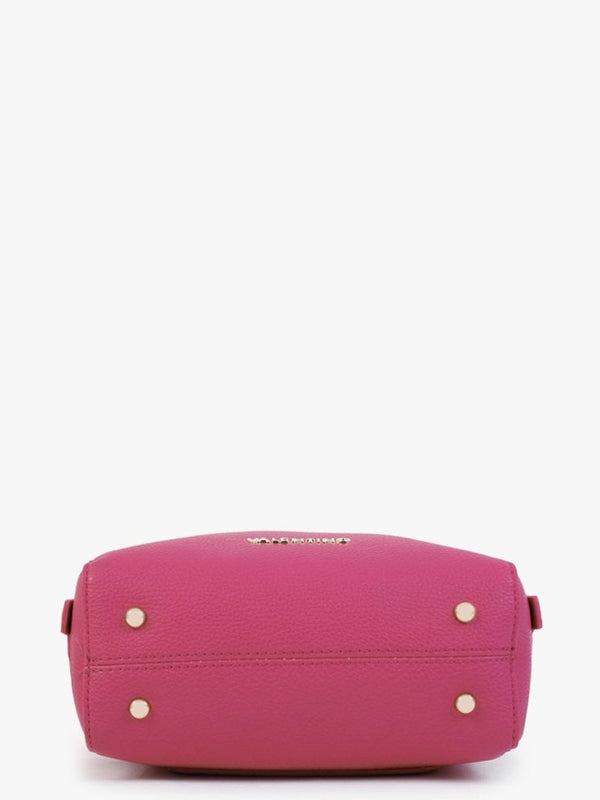 Pattie Haversack Pebbled Fuchsia Cross-Body Bag