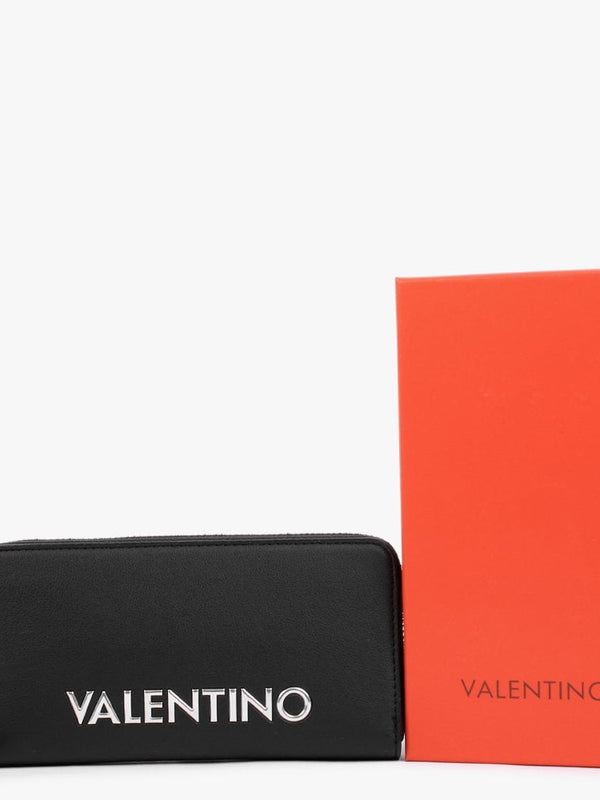 Olive Black Zip Around Wallet