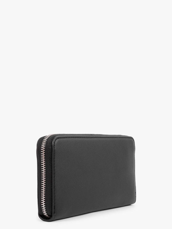 Olive Black Zip Around Wallet