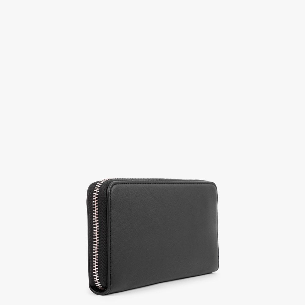 Olive Black Zip Around Wallet