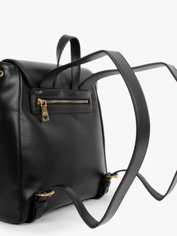 Heart Pendant Black Backpack