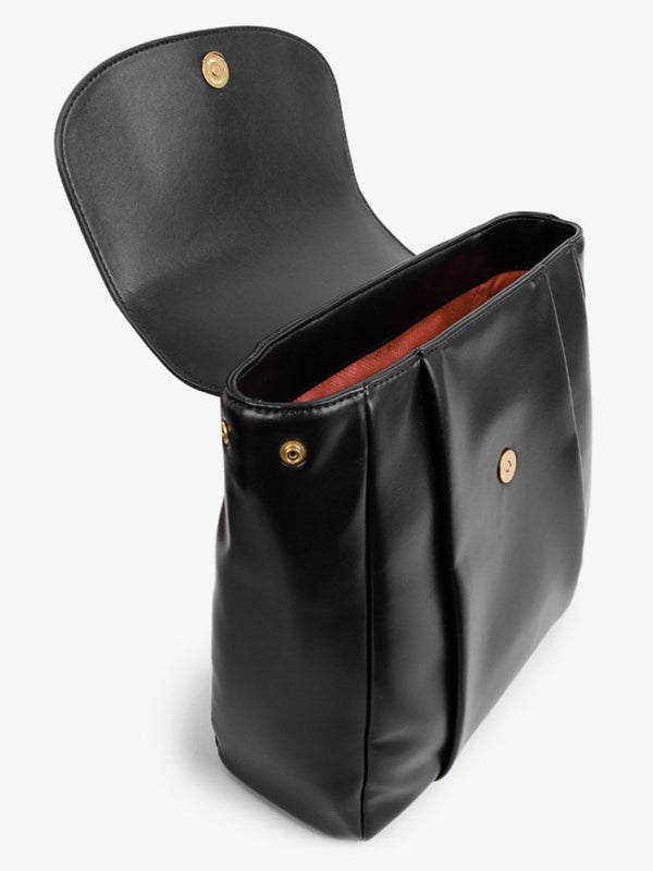 Heart Pendant Black Backpack