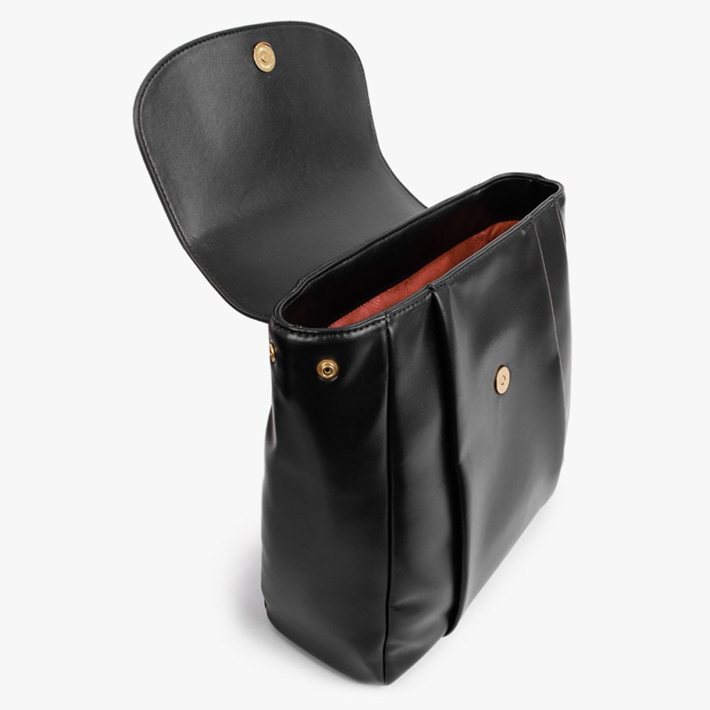Heart Pendant Black Backpack