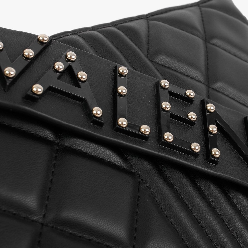 Soda Black Quilted Pochette Bag