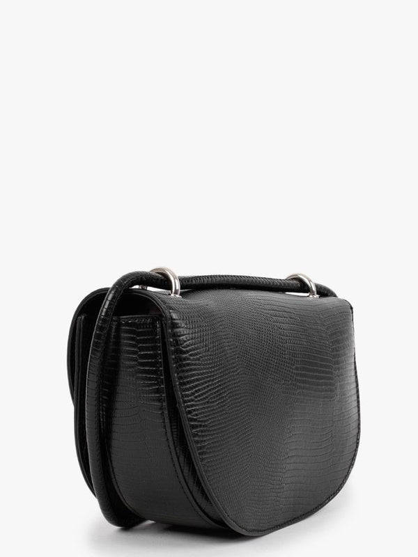 Cosmopolitan Black Reptile Cross-Body Bag