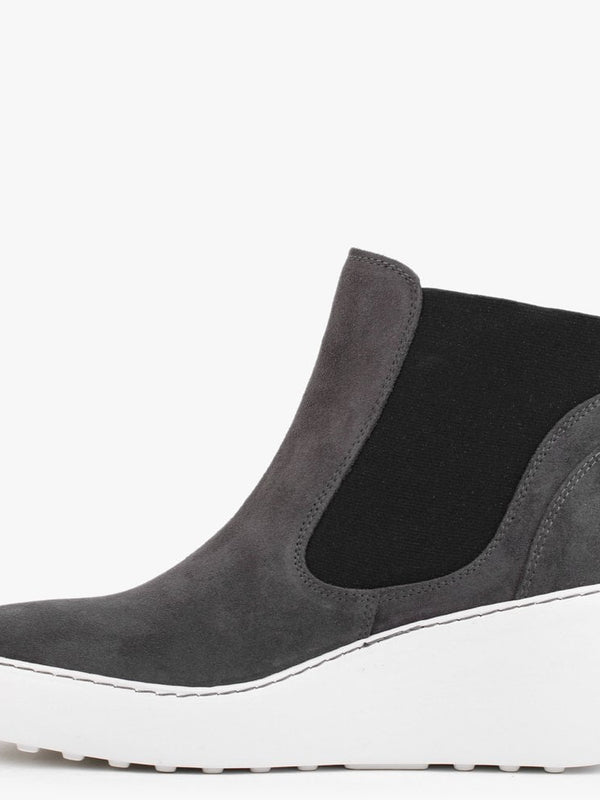 Dacy Diesel & Black Suede Wedge Ankle Boots