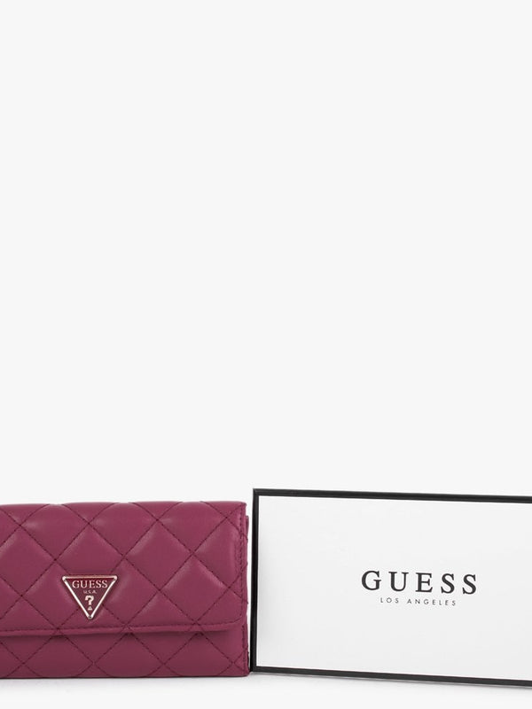 Cessily Fuchsia Quilted Trifold Wallet