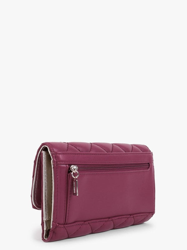 Cessily Fuchsia Quilted Trifold Wallet