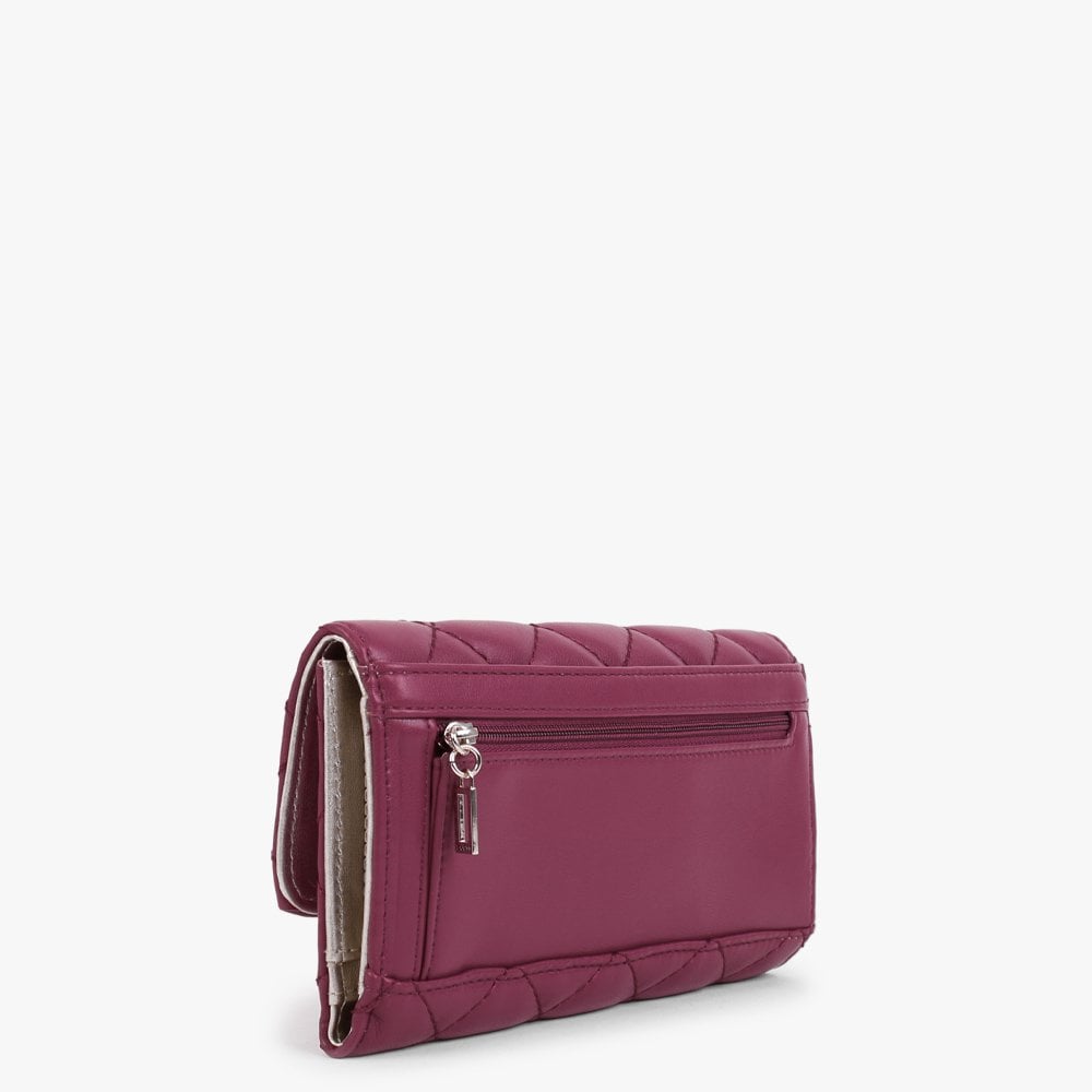 Cessily Fuchsia Quilted Trifold Wallet