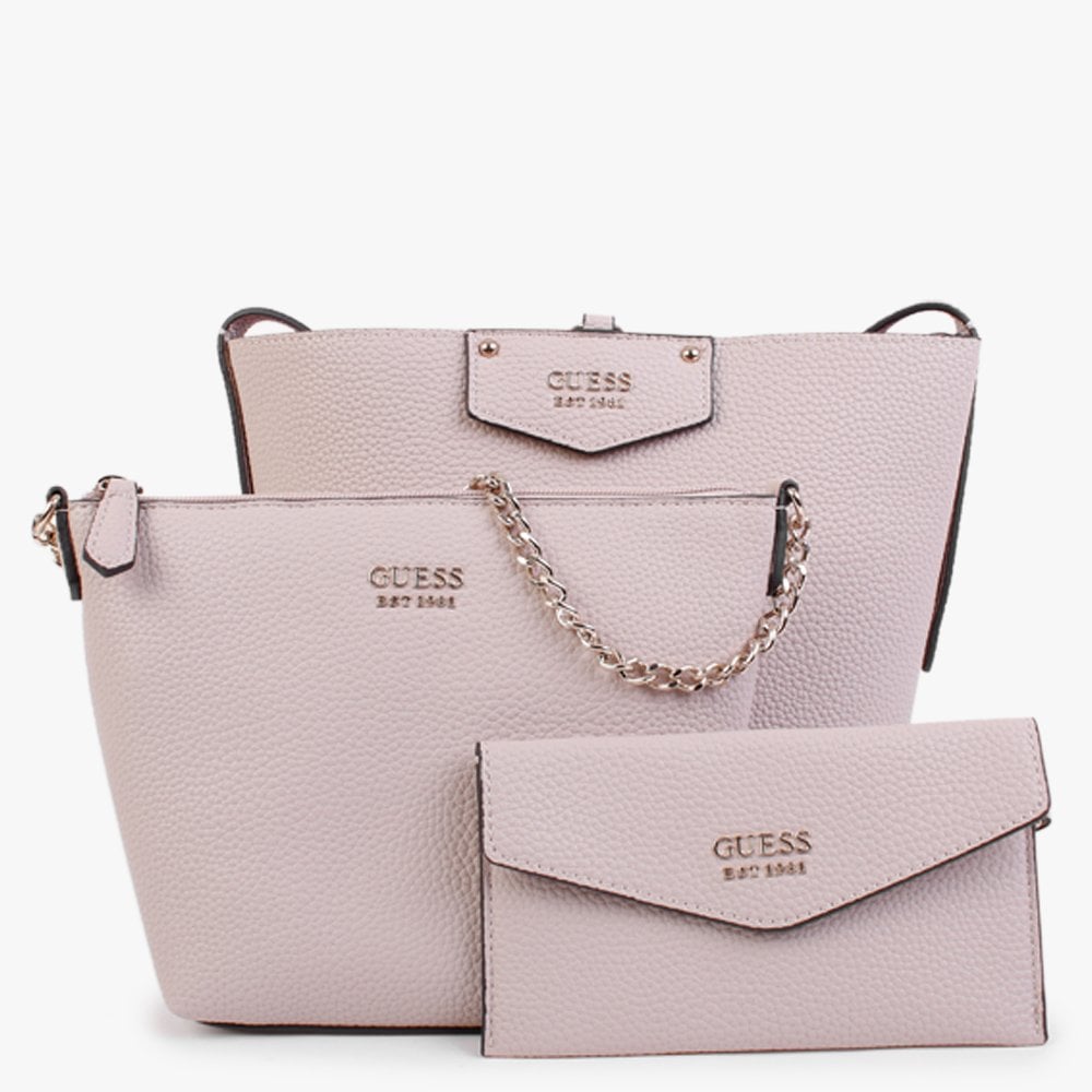 Eco Brenton Almond & Pink Reversible Bucket Bag