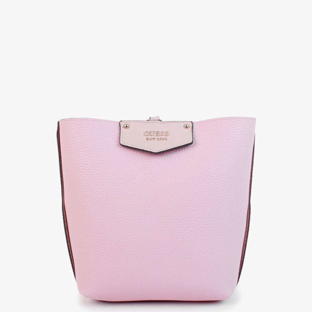 Eco Brenton Almond & Pink Reversible Bucket Bag