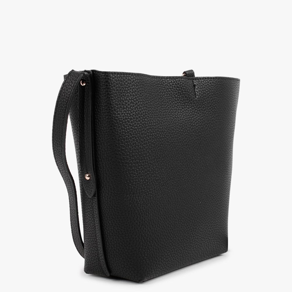 Eco Brenton Black & Taupe Reversible Bucket Bag