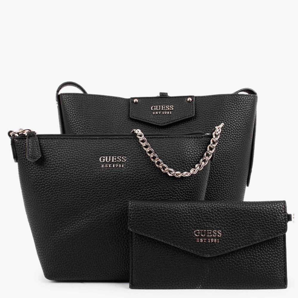 Eco Brenton Black & Taupe Reversible Bucket Bag