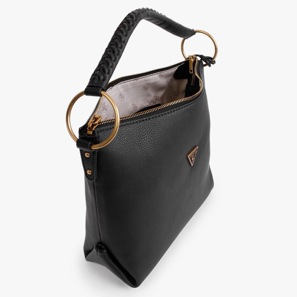 Helaina Black Hobo Bag