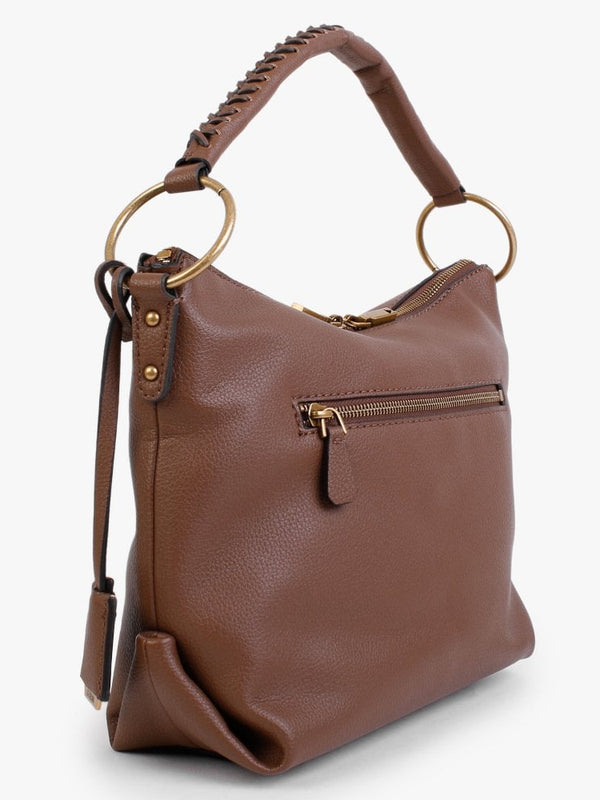 Helaina Cognac Hobo Bag