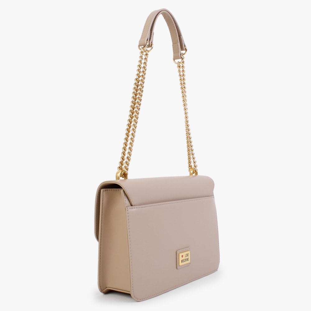 Heart Horse Bit Beige Shoulder Bag