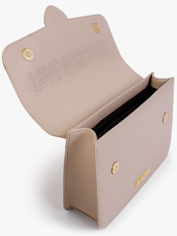 Heart Horse Bit Beige Shoulder Bag