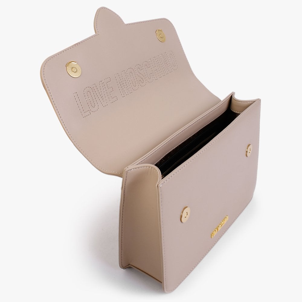 Heart Horse Bit Beige Shoulder Bag