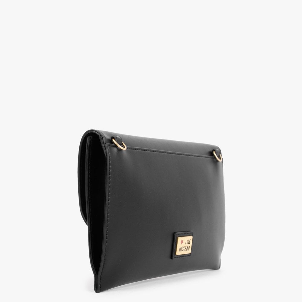 Heart Horse Bit Black Cross-Body Bag