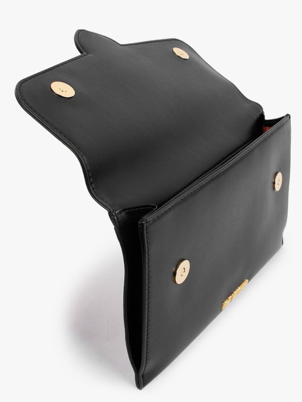 Heart Horse Bit Black Cross-Body Bag