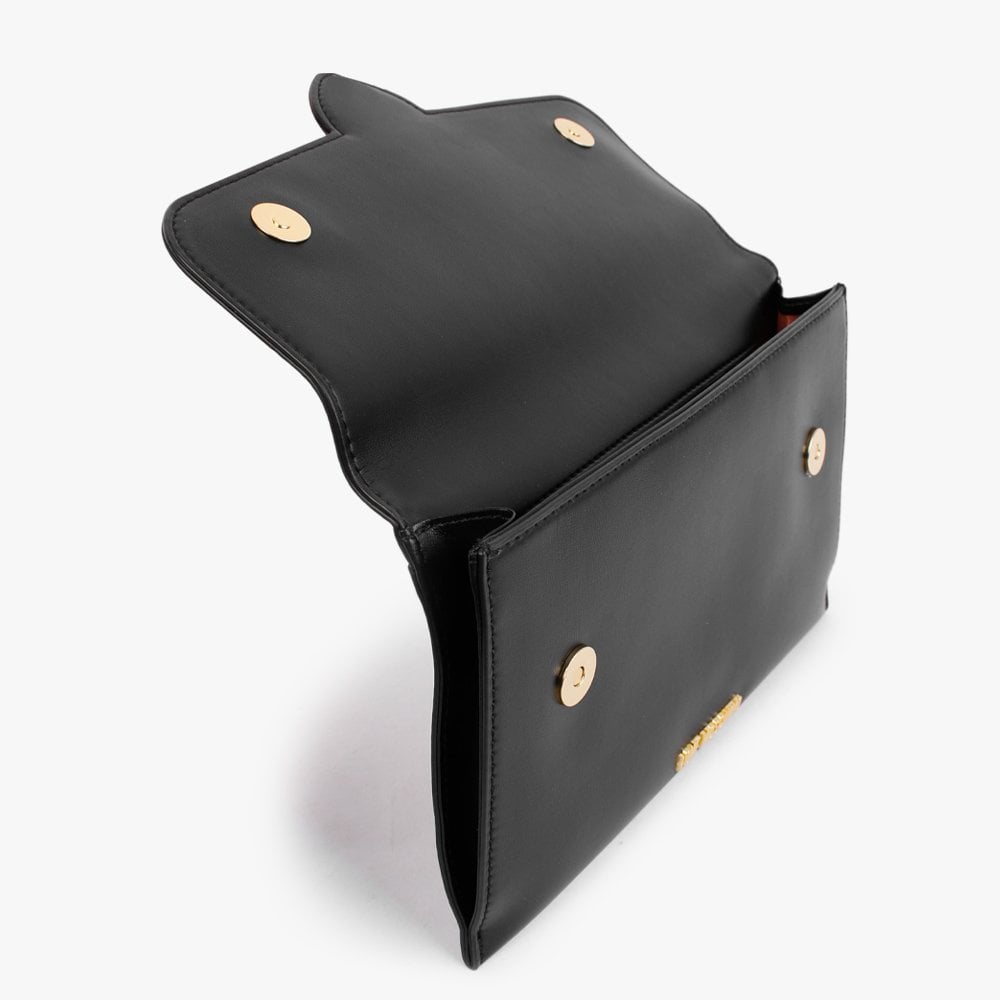 Heart Horse Bit Black Cross-Body Bag