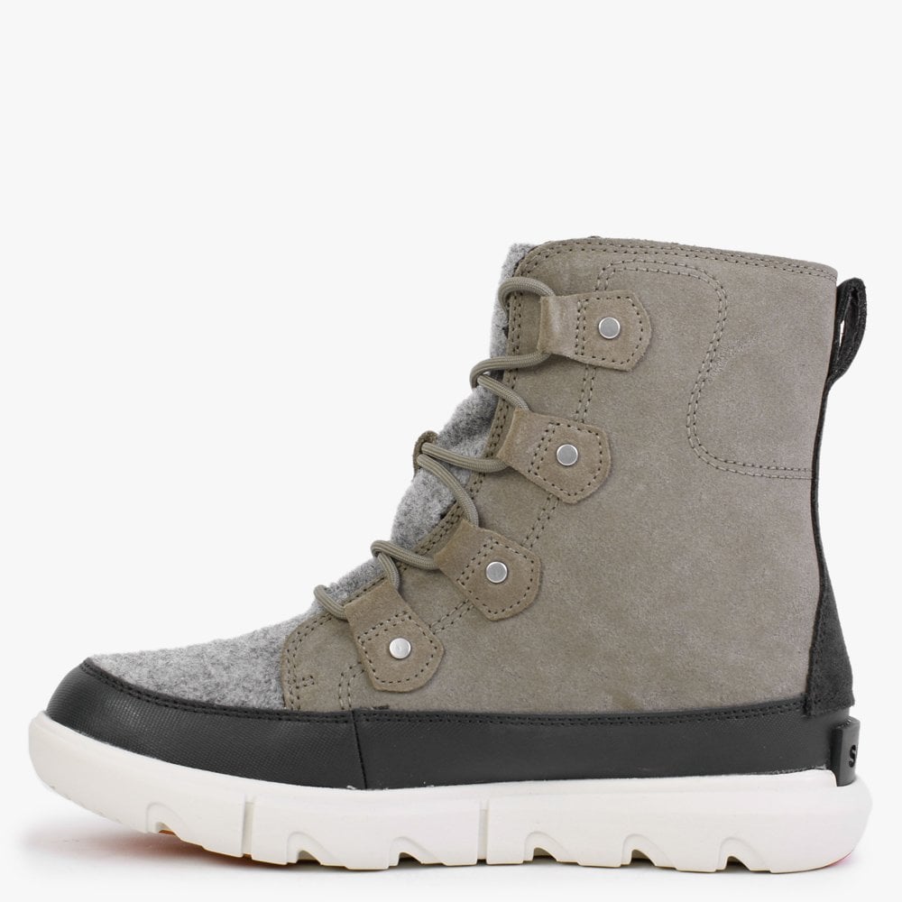 Explorer II Joan Felt Sage Fawn Suede Ankle Boots