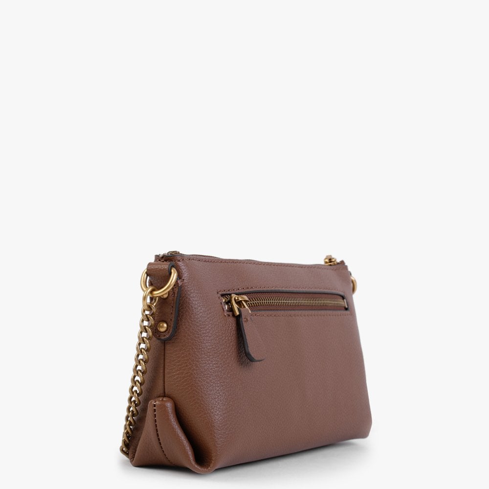 Mini Helaina Cognac Cross-Body Bag