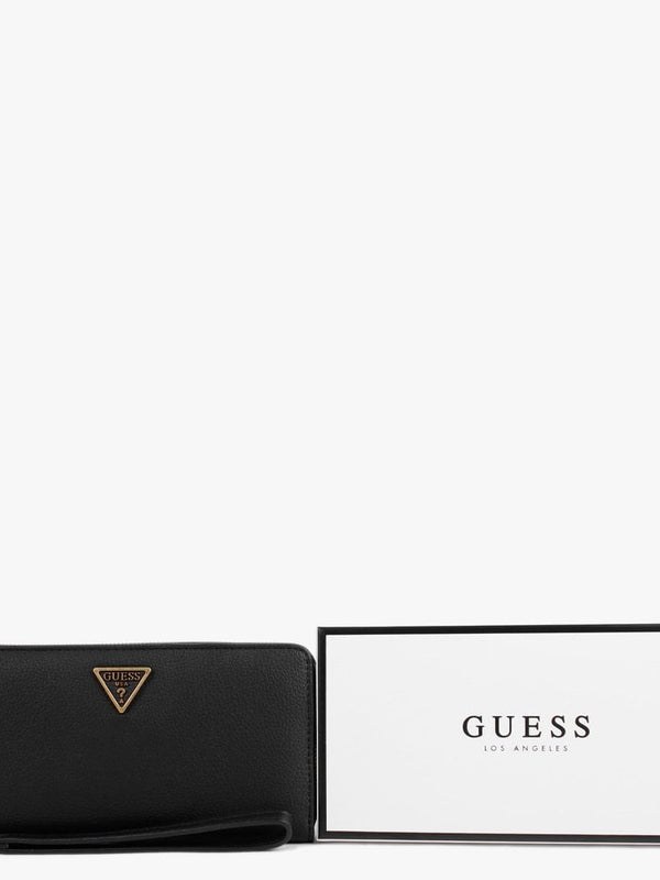 Helaina Black Organizer Zip Around Wallet