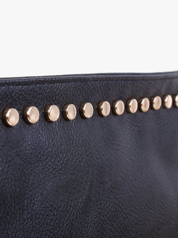 Black Studded Cross-Body Bag