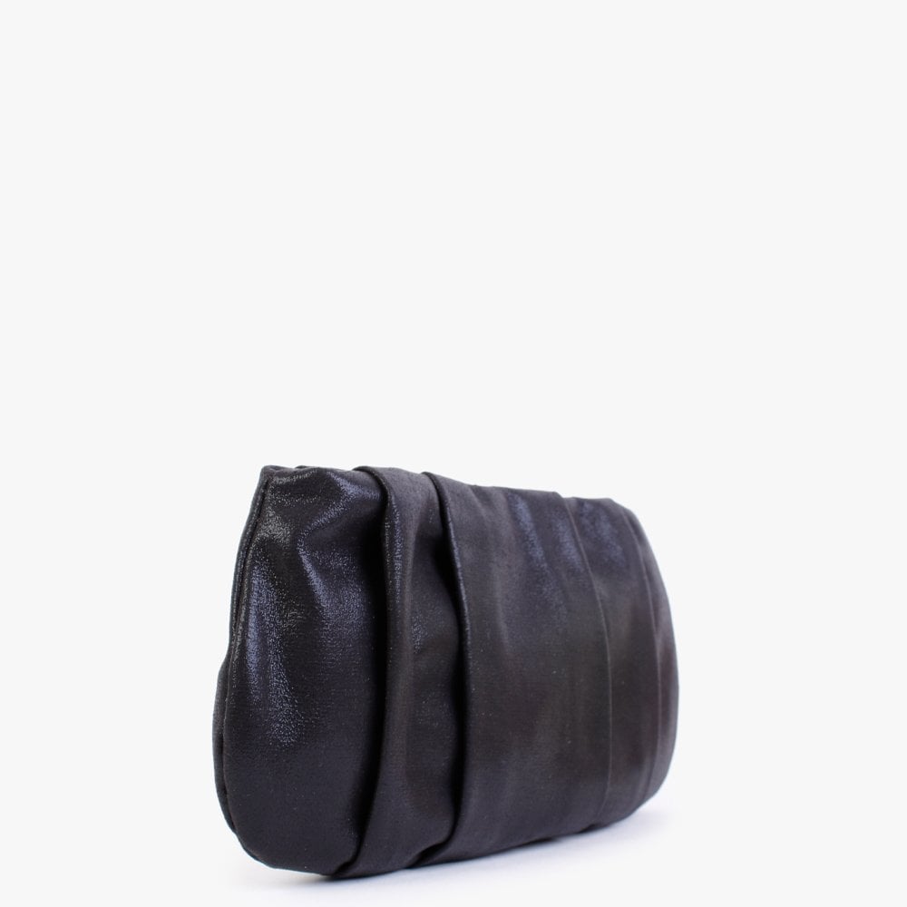 Black Metallic Clutch Bag