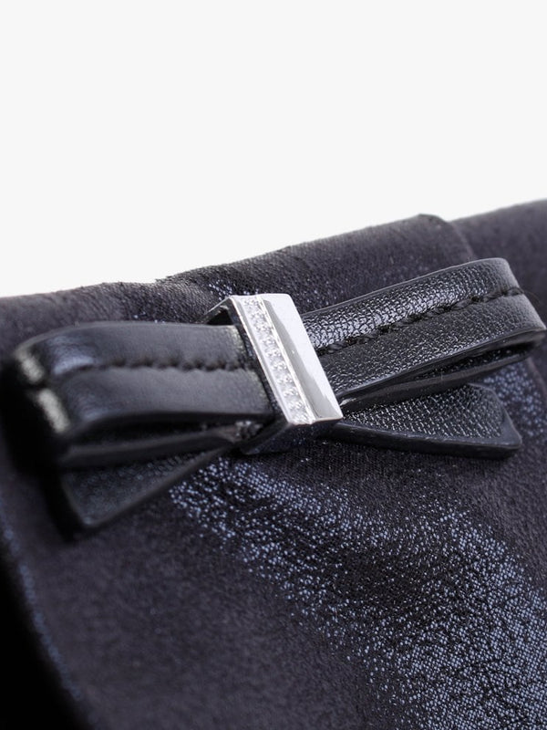 Black Metallic Clutch Bag