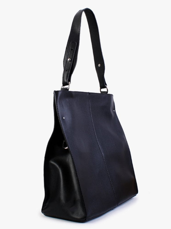 Black Jewel Strap Bucket Bag