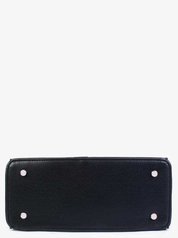 Black Jewel Strap Bucket Bag