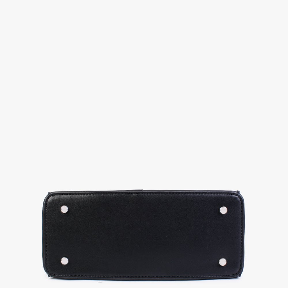 Black Jewel Strap Bucket Bag