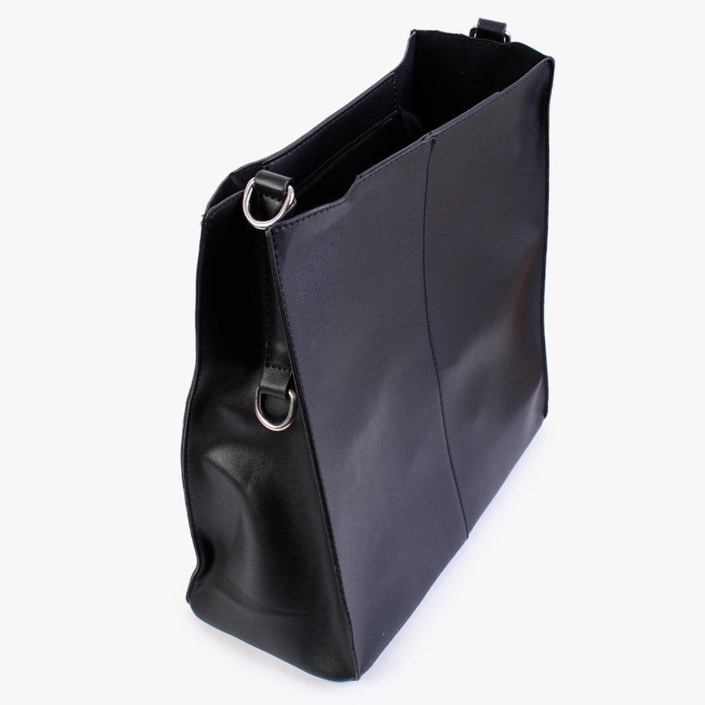 Black Jewel Strap Bucket Bag