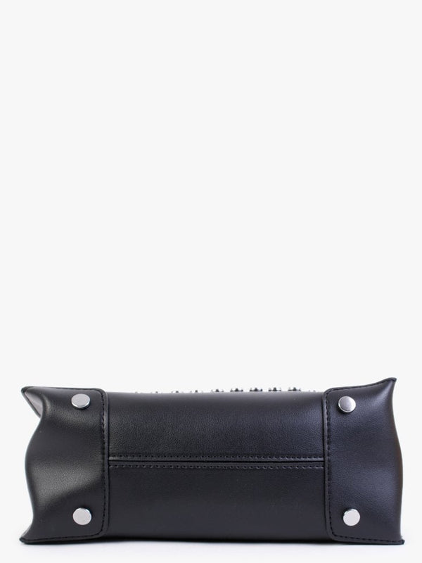 Black Studded Tote Bag