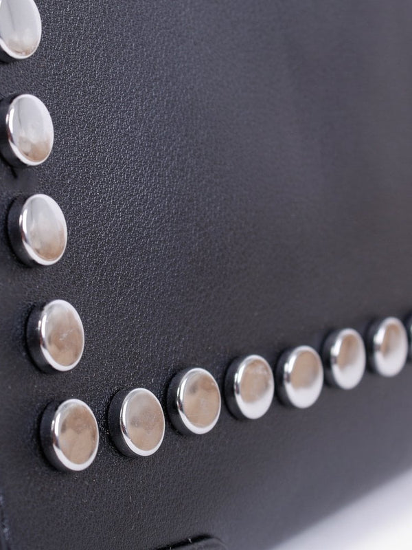 Black Studded Tote Bag