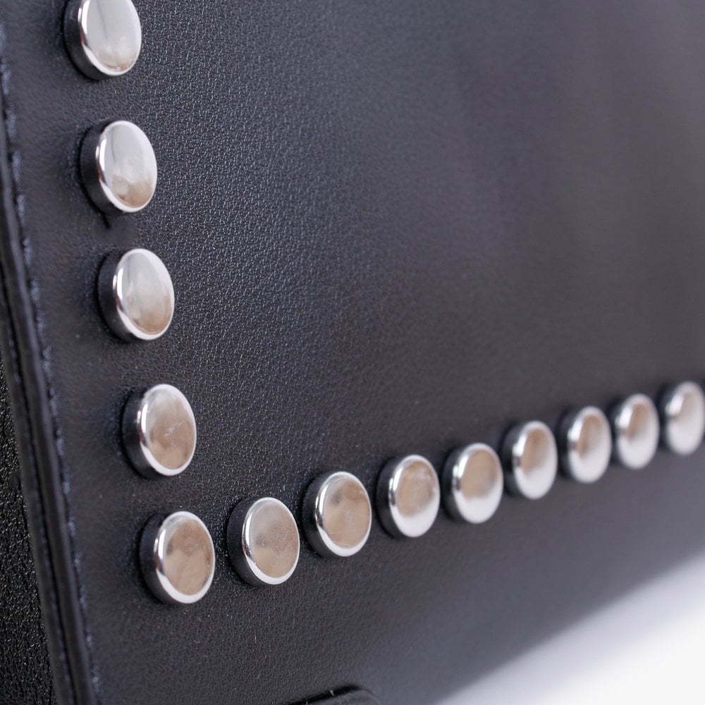 Black Studded Tote Bag