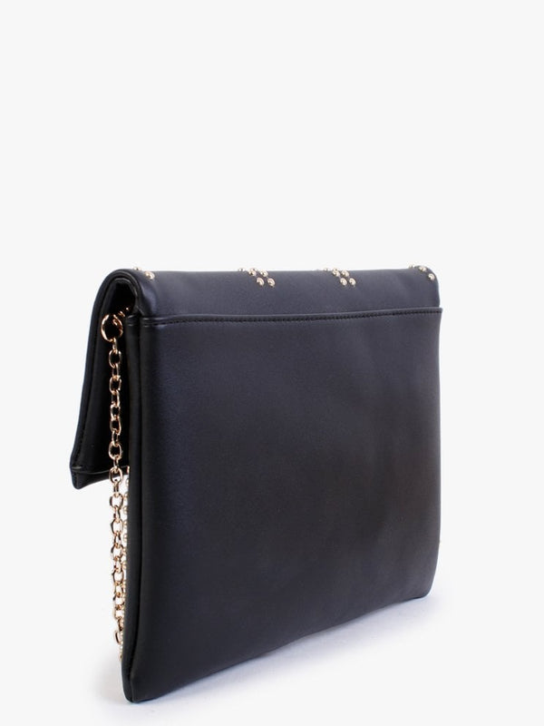 Black Studded Clutch Bag
