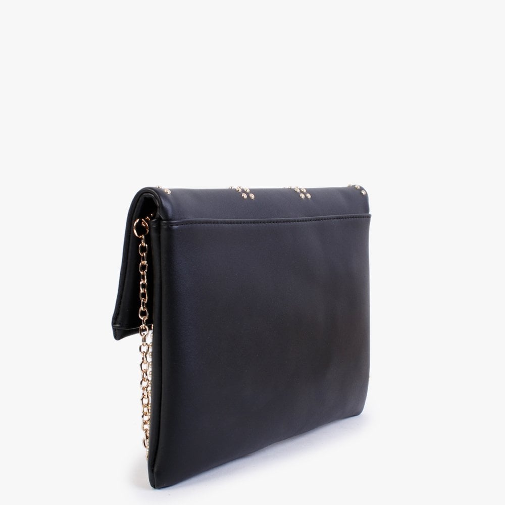 Black Studded Clutch Bag