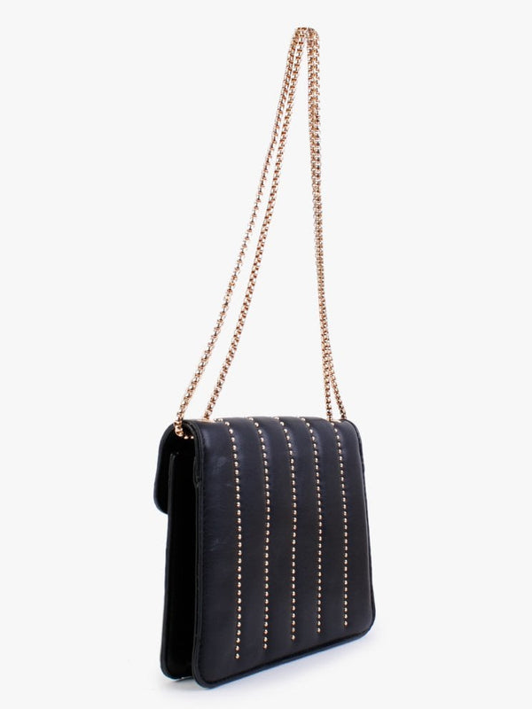 Black Stud & Star Cross-Body Bag