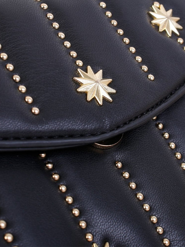 Black Stud & Star Cross-Body Bag