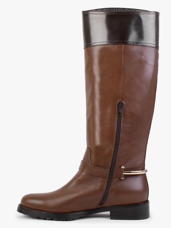 Nospur Brown Leather Stirrup Ridding Boots