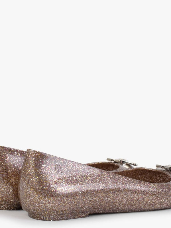 x Melissa Sweet Love Vegan Rose Glitter Orb Recycle Ballet Pumps