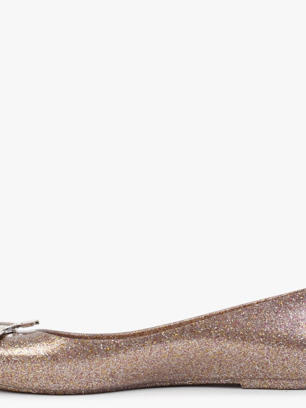 x Melissa Sweet Love Vegan Rose Glitter Orb Recycle Ballet Pumps