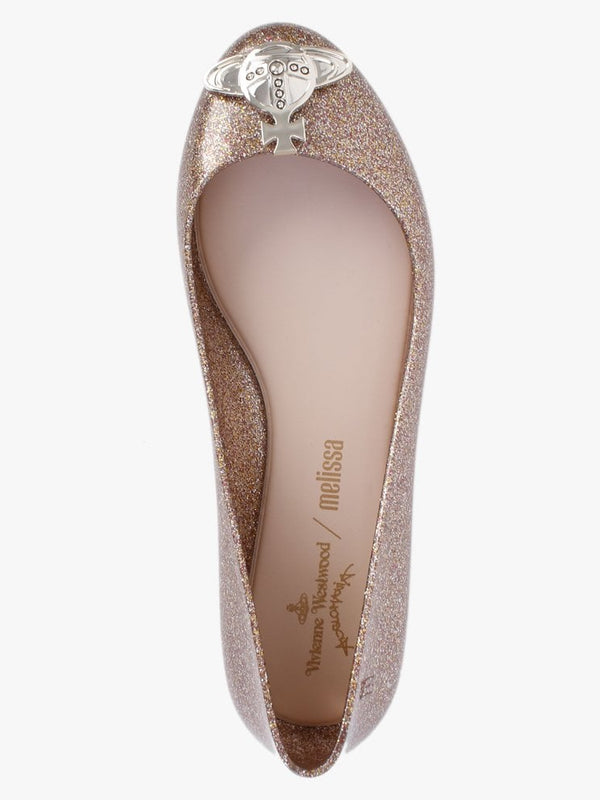 x Melissa Sweet Love Vegan Rose Glitter Orb Recycle Ballet Pumps