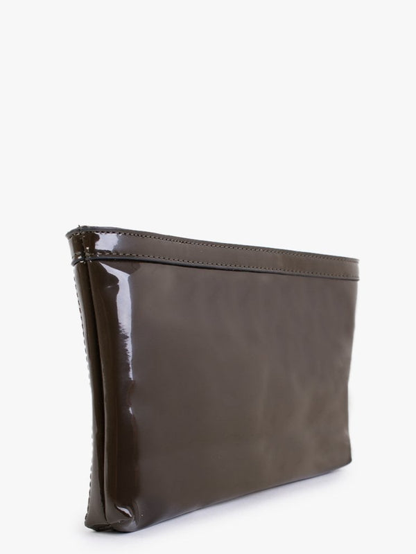 Khaki Glitter Wristlet Clutch