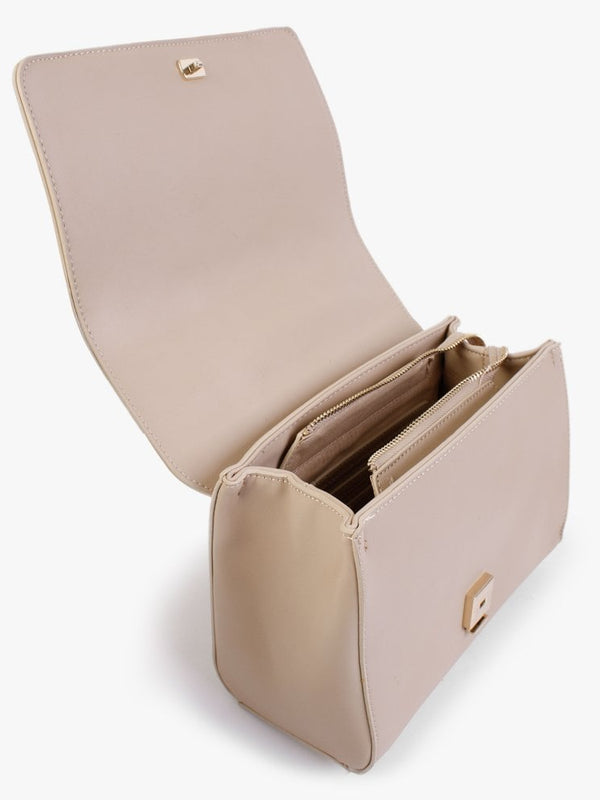Liquorice Beige Satchel Bag